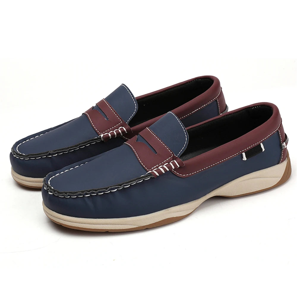 Men's Business Casual Loafers Shoes for Office Travel And Vacation Durable Elegant TPR Outsole Formal Shoes