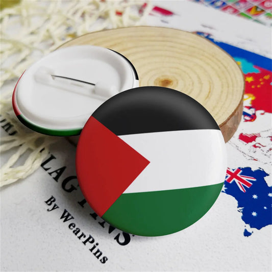 Palestine Flag Pin Palestine Rainbow Map Tinplate Badge Palestine Pin Clothing Hat Bag Accessories Home decoration