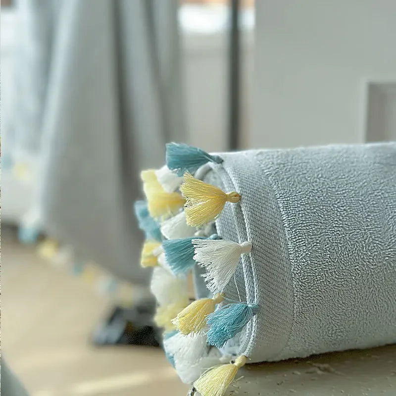 New Tassel 100% Cotton Bath Towel All Cotton plus Size Absorbent Fashion Brand Soft Cute Pure Cotton