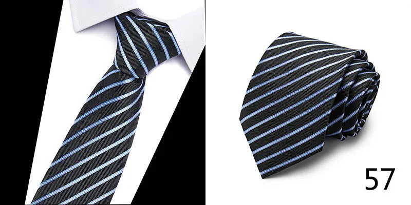 Hot Sale Necktie Man 7.5 cm Silk Tie Solid Color Gravatas Suit Accessories Fit Wedding Holiday Party