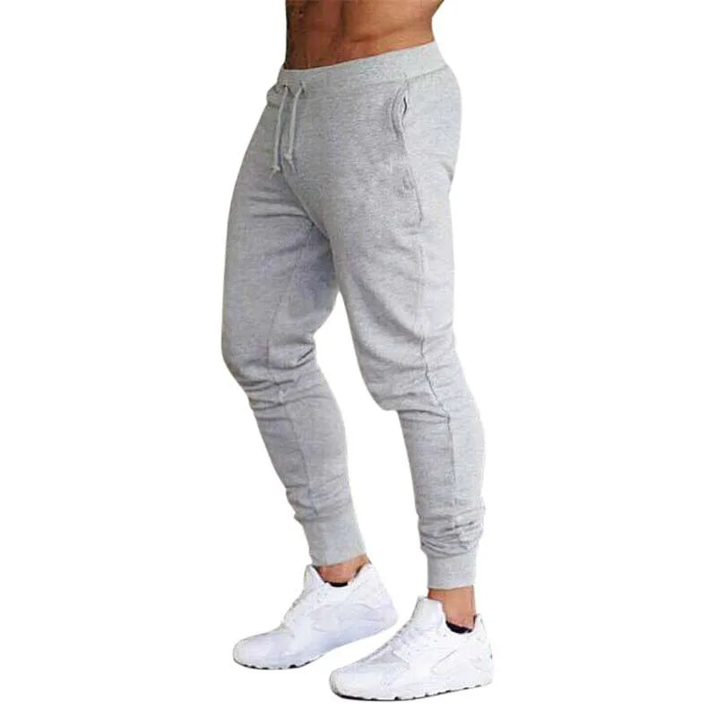 Spring and Autumn Outdoor Sports Pants Men's Casual Slow Running Shorts Elastic Fitness Solid Color Tethered Pants