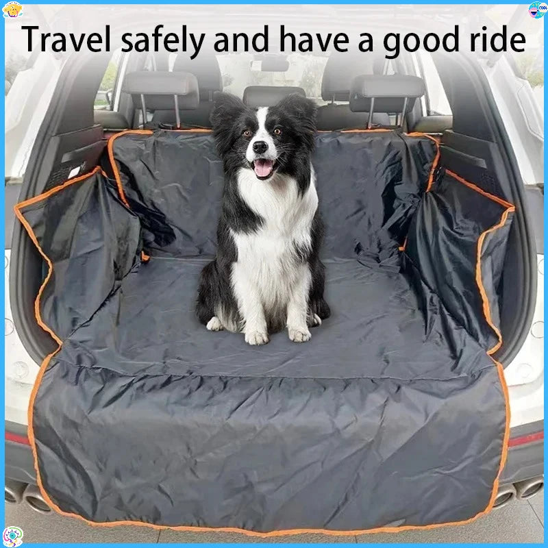 Durable Polyester Auto Trunk Mat for Pets - Non-Slip, Scratch-Resistant, Easy-Clean Mat for SUVs and Cars, Pet Safety Mat