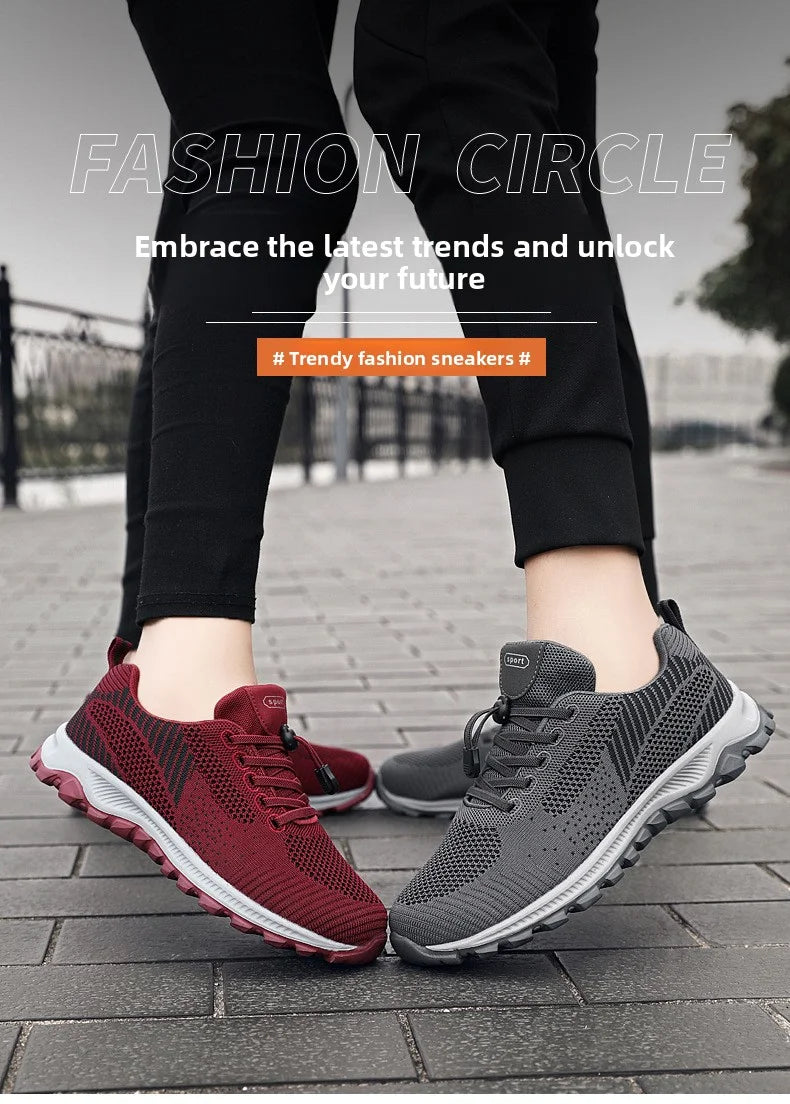 2025 Women Sneakers Fashion Platform Lace Up Casual Sports Shoes Comfortable Running Ladies Vulcanized Shoes Female Footwear