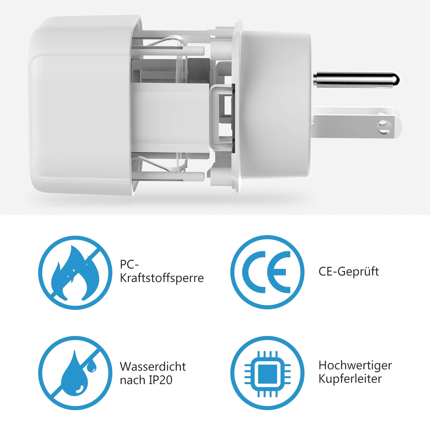 USA Travel Adapter, EU to US Travel Plug Power Converter, Europe Germany Plug, Wall Socket for Canada Japan Thailand