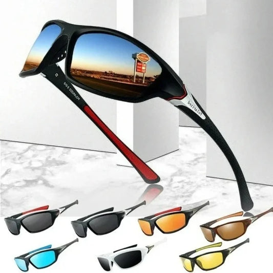 Luxury Polarized Men Driving Sunglasses Classic Retro Style Outdoor Sports Cycling Fishing Camping UV400 Protective Sun Glasses