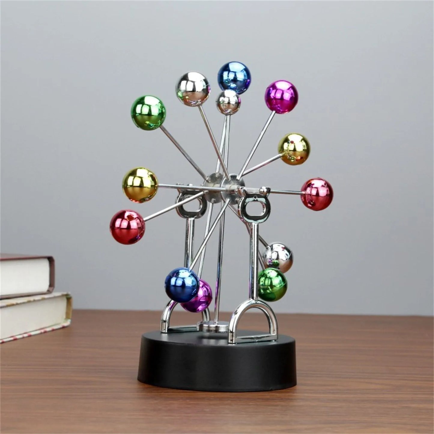 Ferris Wheel Perpetual Motion Apparatus Creative Rotating Simple Newton Pendulum Ball Physical Magnetic Balance Wobbler Gifts
