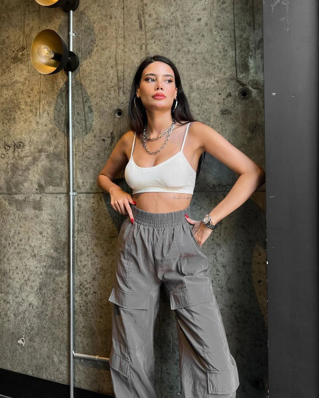 Women's Pants  High Waisted Drawstring Leggings Workwear Longs Sports Wide Leg Trousers Summer