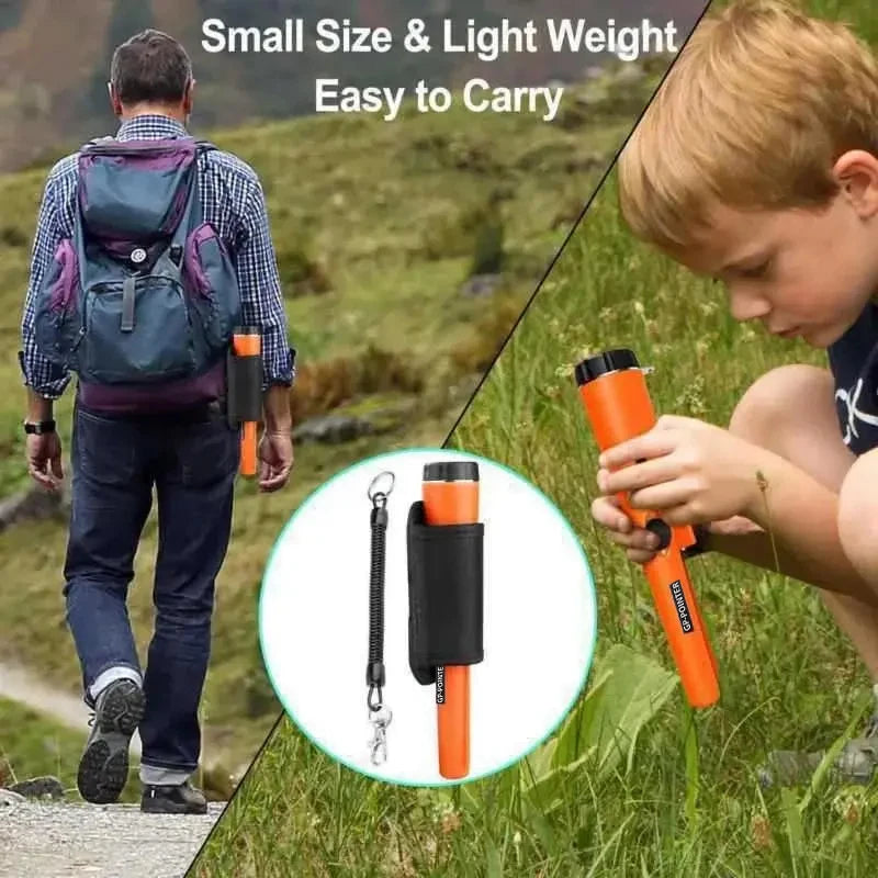 Metal Detector Outdoor Adventure Handheld Metal Detector Pinpointer   Finder Waterproof 360° Side Scan Metal Detector Rod