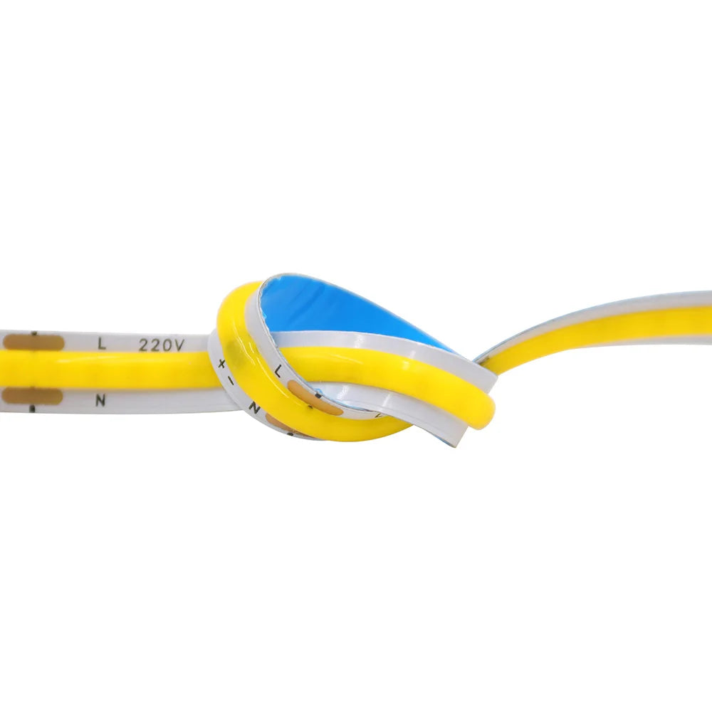 Led Strip COB 220V High Brightness 5m 10m 20m 50m Flexible Light Tape with IC Rectifier 230V 240V AC 240LED/m Linear Lighting