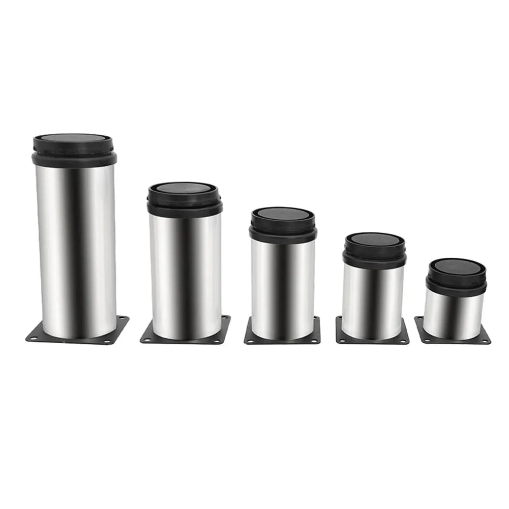 1Pcs 60mm-150mm Furniture Adjustable Cabinet Legs Stainless Steel Furniture Legs Cabinet Table Sofa Bed Feet Furniture Legs Feet