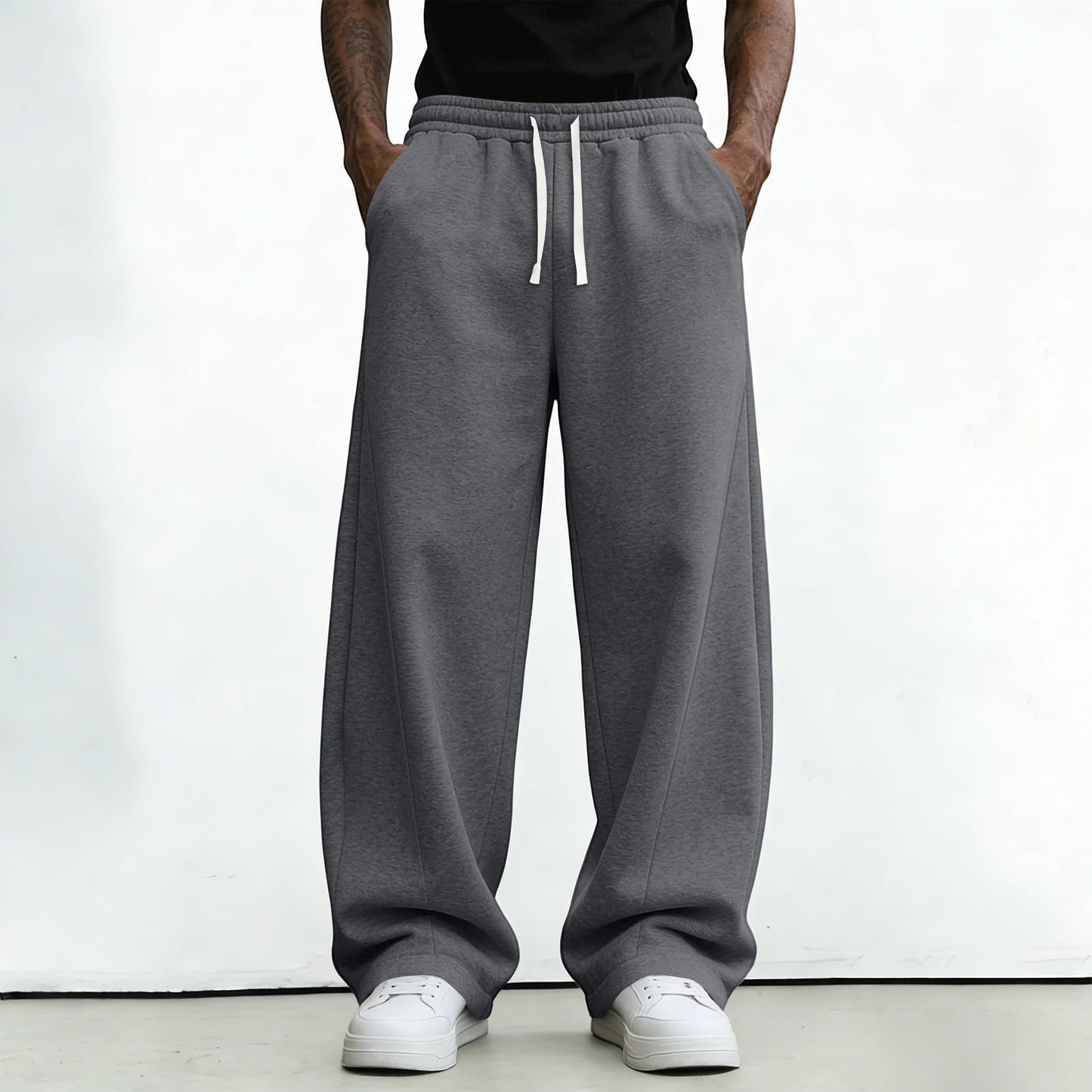 New Korean style Sweatpants Sport Pants Men Running Pants Spring Summer Loose Casual Sweat Pants Straight Jogging Pants Men