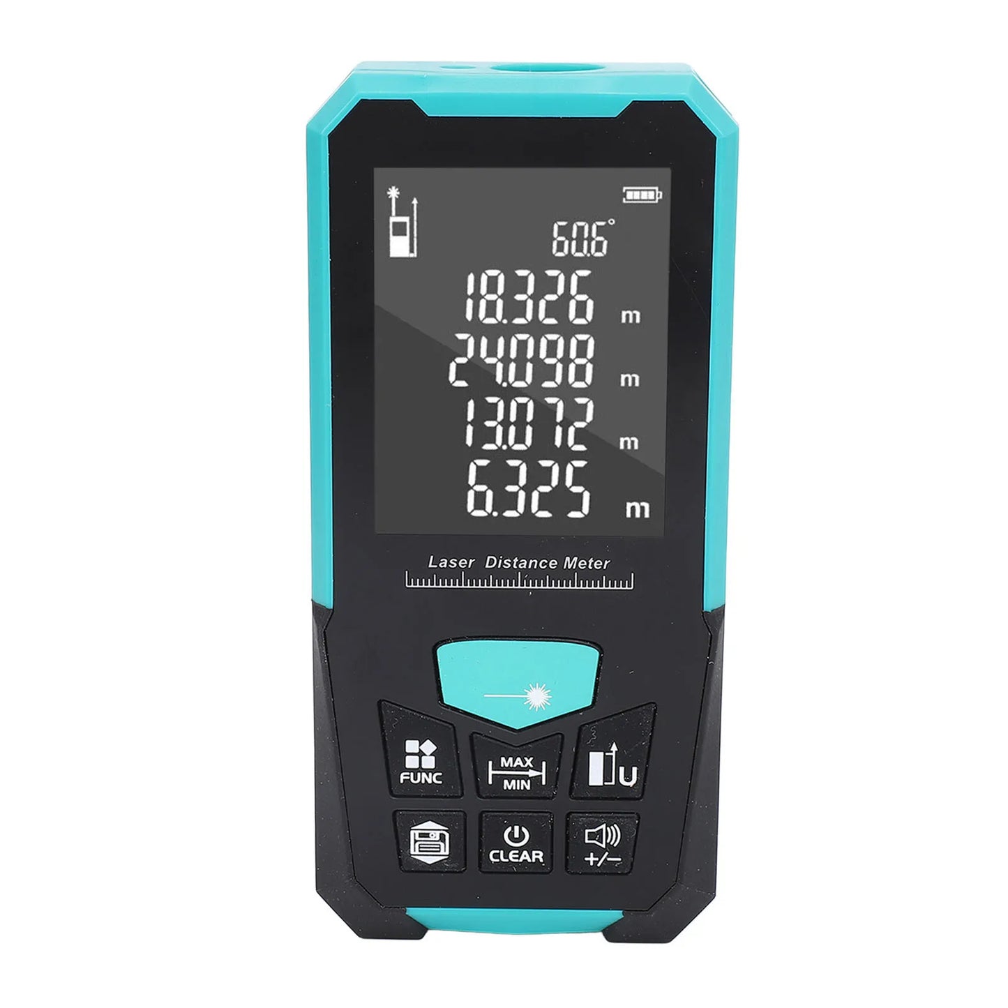 Distance Measure Large Backlit Display Meter 50M Compact Measurement Tool Device USB Rechargeable Voice Broadcast Distance Meter