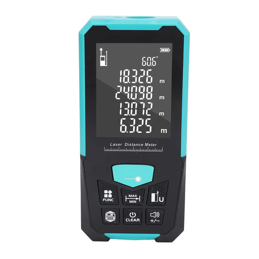 Distance Measure Large Backlit Display Meter 50M Compact Measurement Tool Device USB Rechargeable Voice Broadcast Distance Meter