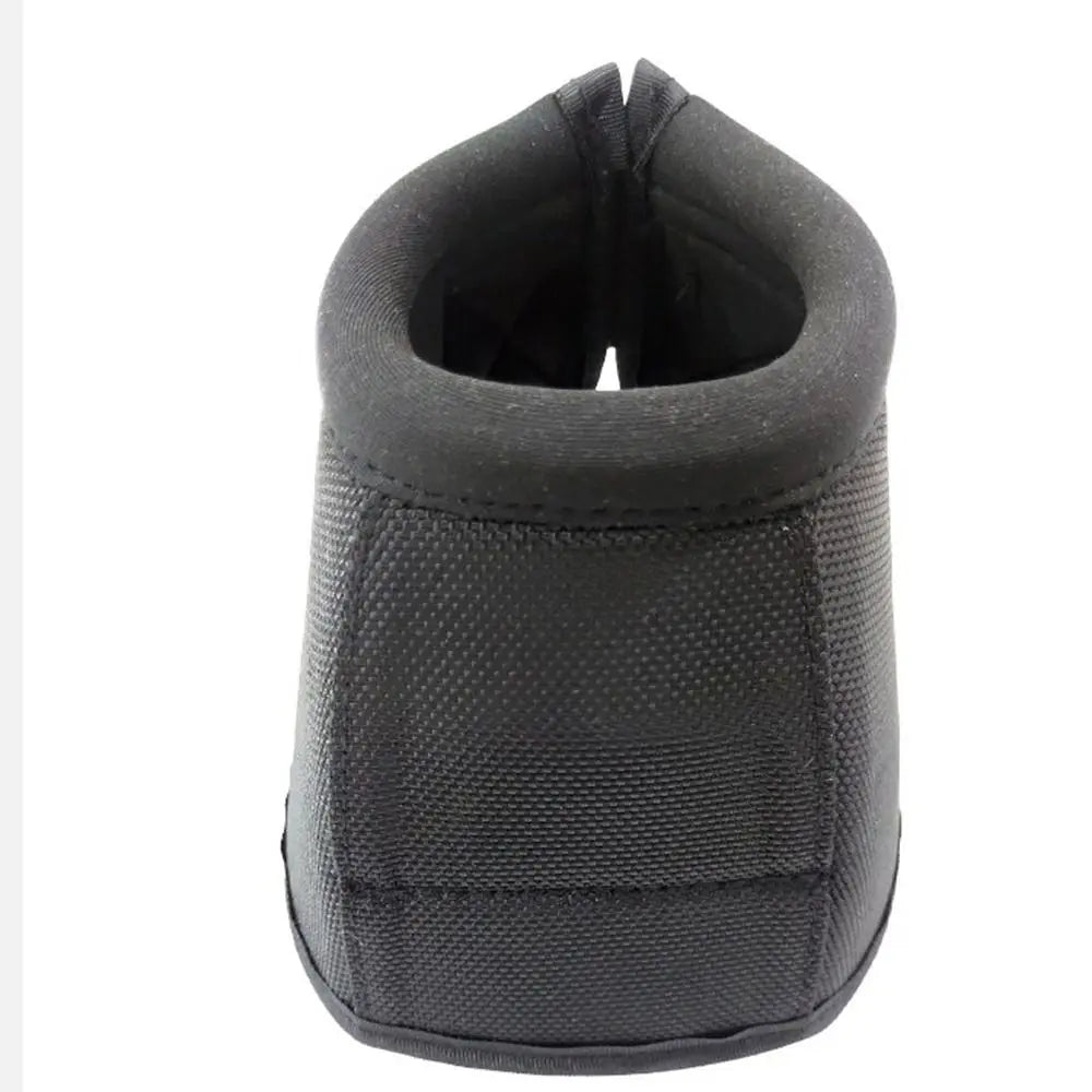 1pair Durable Horse Feet Guards Black Oxford Fabric Horse Boots Reusable Sturdy Hoof Wrists Protector Horse Gear Supplies
