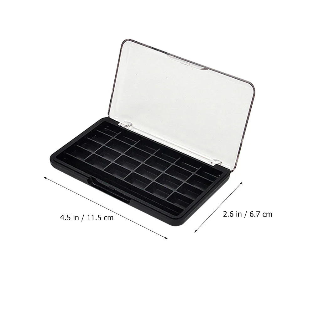 2pcs 24 Colors Empty Eyeshadow Palettes Diy Lipstick Case Powder Blush Storage Box Makeup Pan Sub-Packing Container Beauty Tools