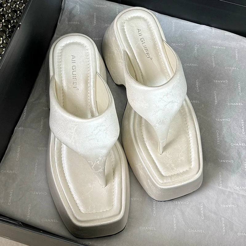 Pumps Flip Flops Slippers Shoes For Ladies New 2026 Female Footwear Platform Wedges Women Slippers Fashion Slides Heels  Shoes