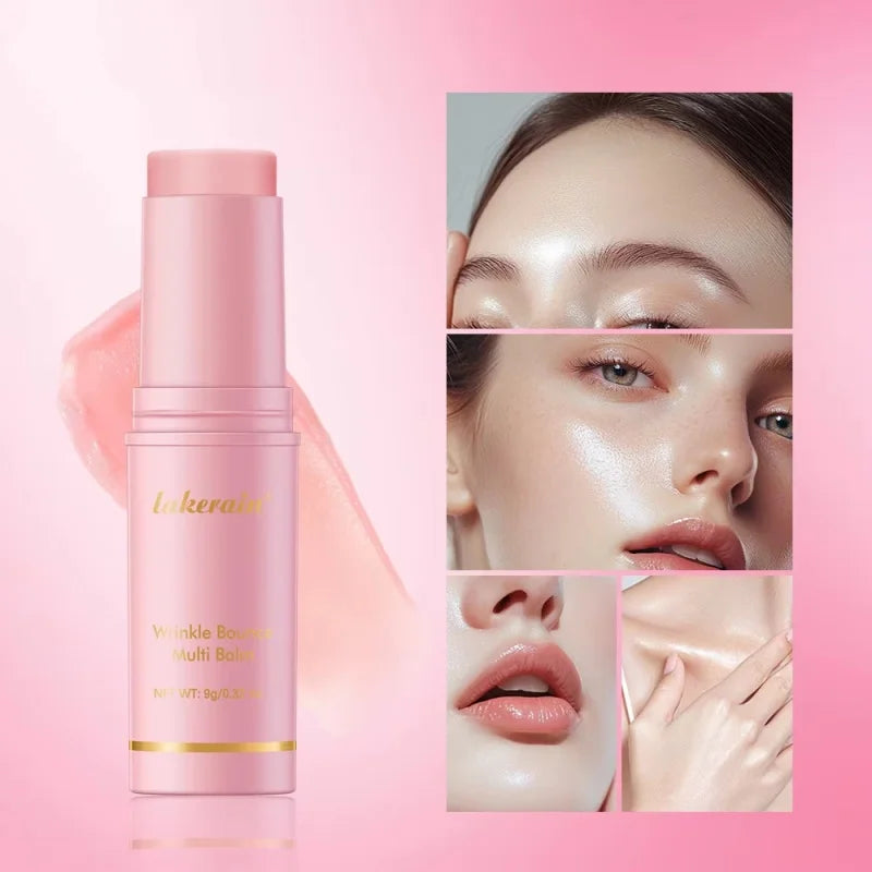 Korean Pink Hydrating Stick Extract Deep Hydrating Facial Skin Multi-functional Pink Balm Stick Skin Care Makeup Base Products