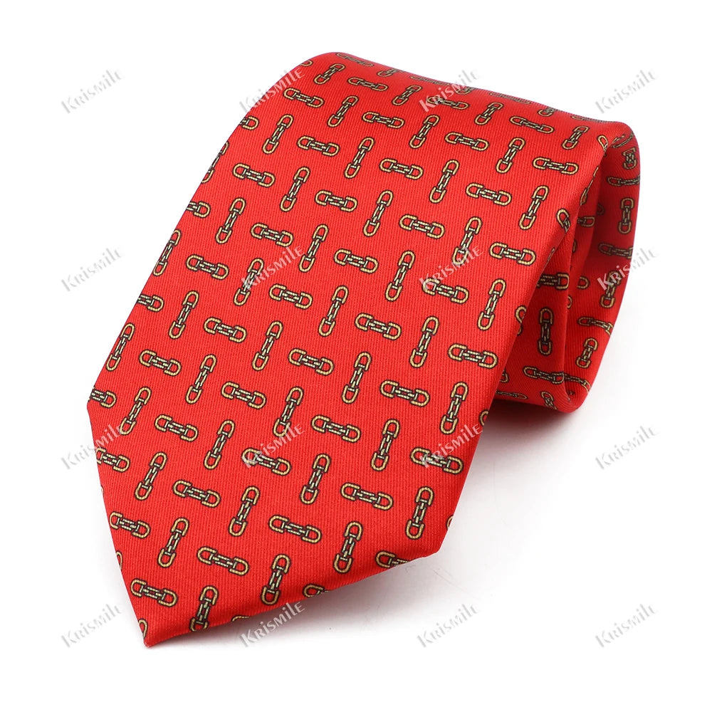 New Design Bohemian Style Necktie For Men Silk Touch Soft Blue Red Yellow Necktie Fit Wedding Party Business Office Accessory
