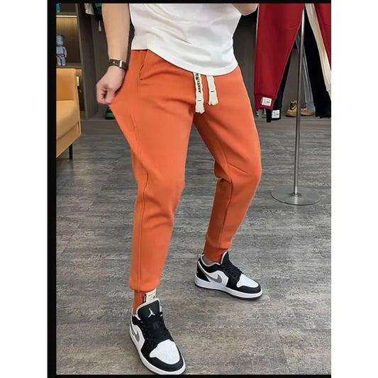 Spring  autumn casual pants for men loose colored leggings trendy machete sports