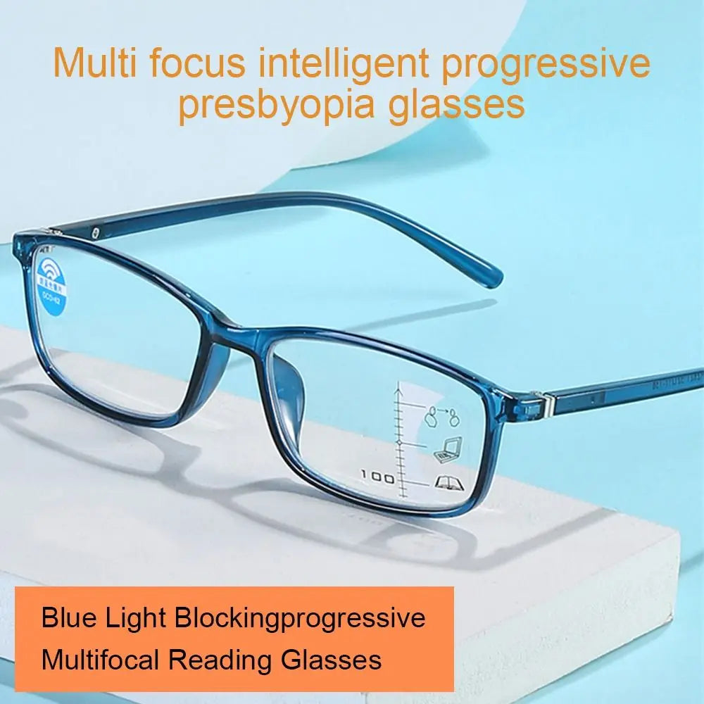 Progressive Multifocal Reading Glasses Anti-Blue Light Computer Glasses Eye Protection Ultra Light Eyeglasses For Men Women