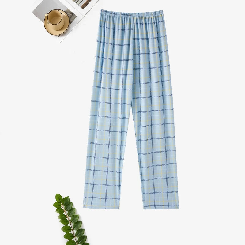 Pajama Pants Men's Spring and Autumn Loose Casual Trousers Home Pants Men's Home Pants Can Be Worn Outside
