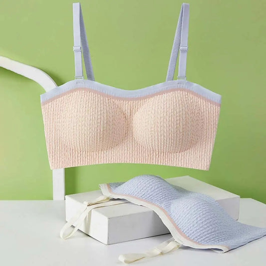 Lingerie Adjustable Wireless Bra Elastic Traceless Close-fitting Push Up Underwear Anti-sagging Shockproof Brassiere for Women