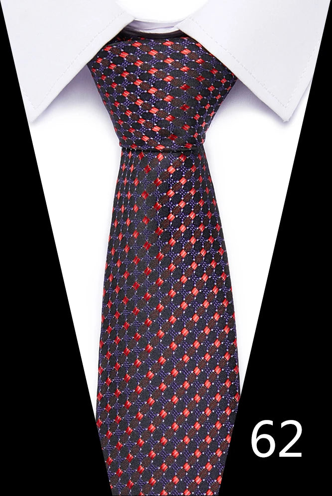 Hot Sale Necktie Man 7.5 cm Silk Tie Solid Color Gravatas Suit Accessories Fit Wedding Holiday Party