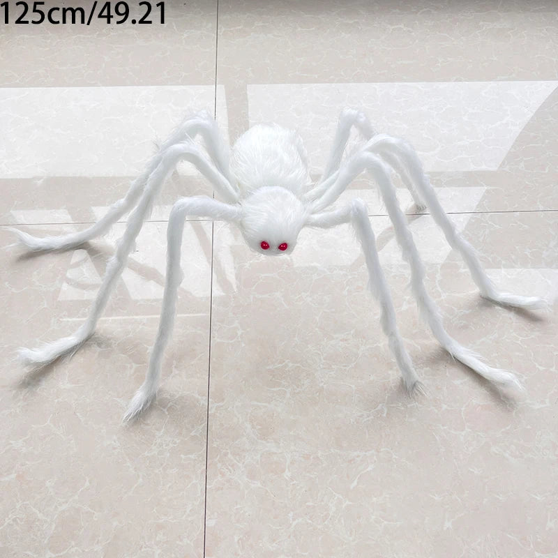 Scary Giant Fake Spiders Halloween Outdoor Decoration Hairy Spider Large Props For Outside Yard Porch Garden Decor Haunted House
