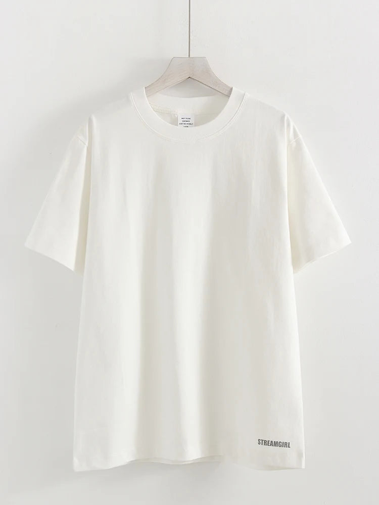 Summer Women T Shirts Oversized Cotton White Short Sleeve Baggy Tops For woman Summer Plain Loose Pink Tshirt Oversize Blue