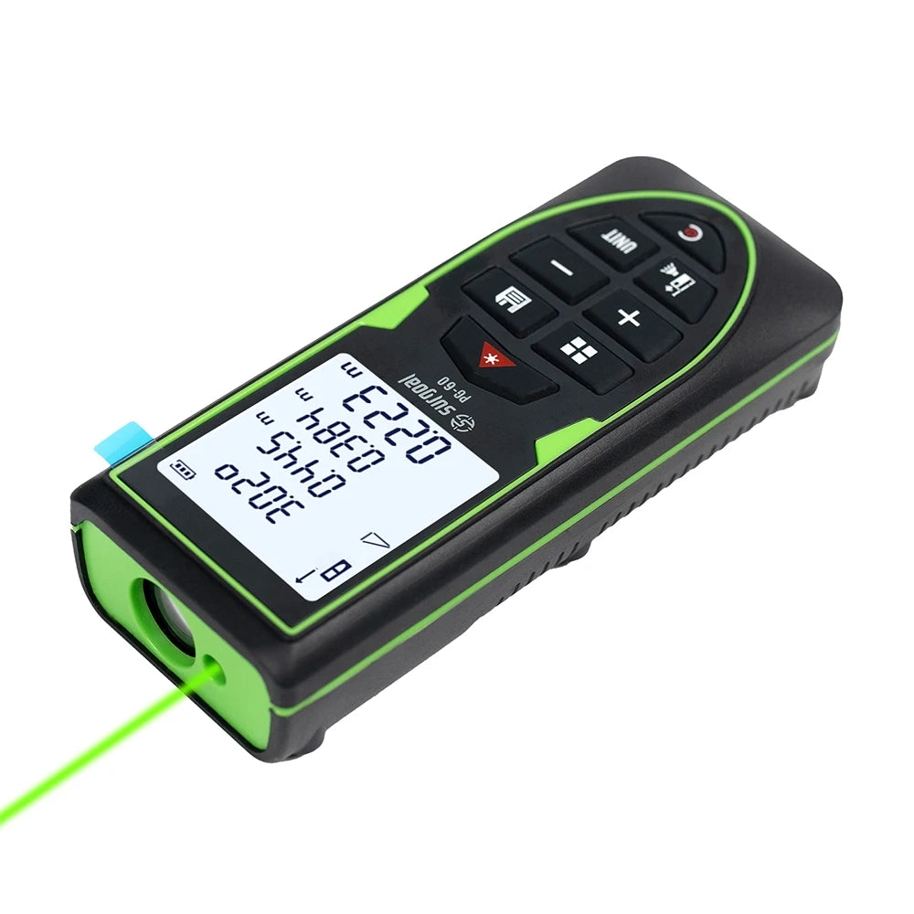 SG SURGOAL 120m Green Laser Rangefinder with Digital Level Rechargeable Laser Distance Meter Tape