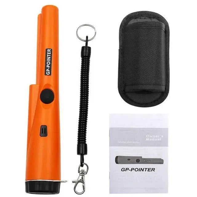 Metal Detector Outdoor Adventure Handheld Metal Detector Pinpointer Finder Waterproof 360° Side Scan Metal Detector Rod