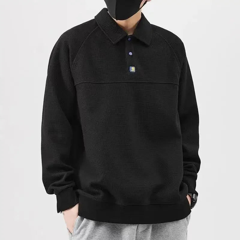 Polo T Shirt for Man Big Size Oversize Men's Clothing Full Sleeve Winter Sweatshirts Fashion Trends 2025 New High Quality Xl Top