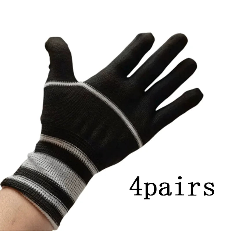 4 Pair Gardening Gloves Soft Breathable Wear Resistant Non Slip Stab Proof Working Gloves Unisex Planting Protective Tool Gloves