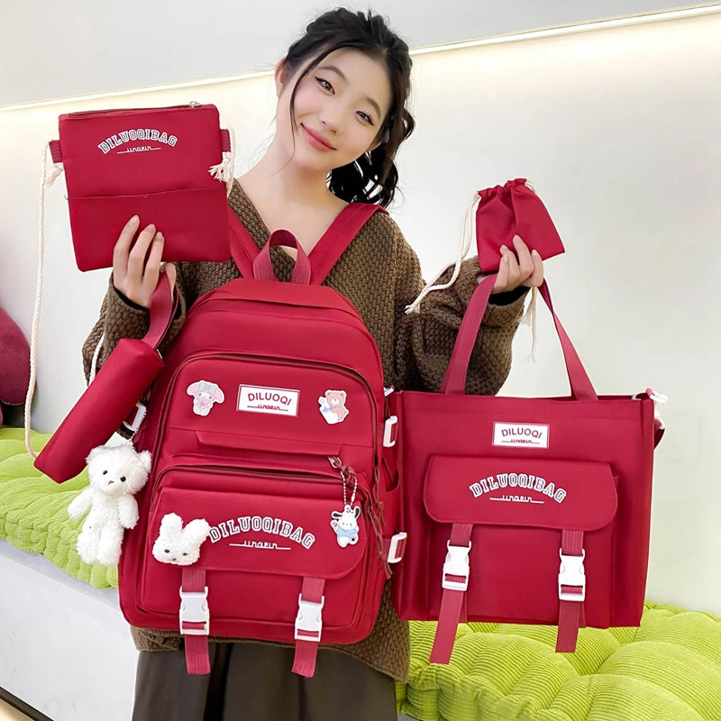 Backpacks Tuition Bag Pencil Case Crossbody Bag High Capacity School Bags 2024 Hot Sale for Girls and Boys Mochilas Escolares