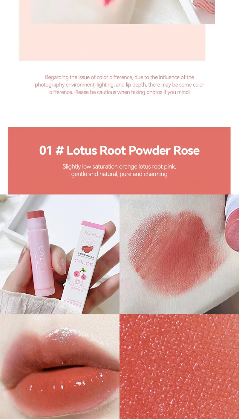 Colored Moisturizing Lip Balm Lipstick Moisturizing, Moisturizing, Diluting Lip Lines, Anti-drying Lip Balm
