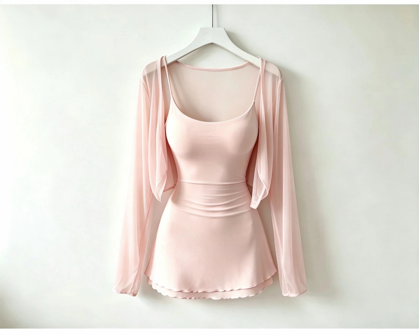 Silky Soft Pure Desire Cool Sensation Sleep Dress Comfortable Sexy Pink Strap Modal Home Clothes Summer Women's Wrap Dress