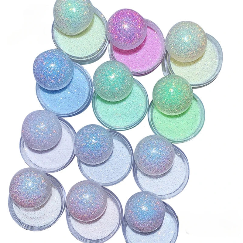 10g/box UV Sensitive Color Temperature Changing Powder DIY Handmade Nail Art Glitter Powder UV Light-changing Cosmetic Pigments