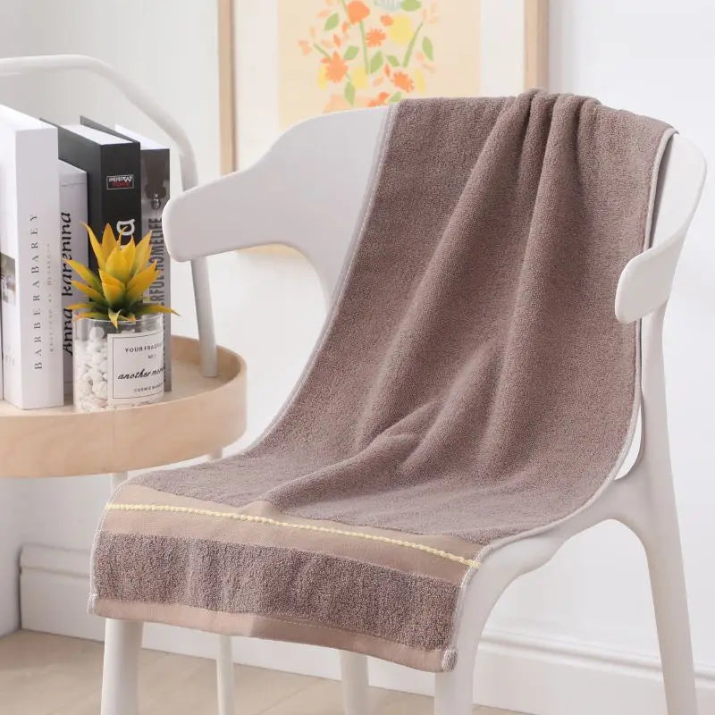 40*90cm Lengthened Bath Towel Cotton Adult Plus Size Thickened large body bath towels Absorbent Soft Big Towel Bathroom supplies