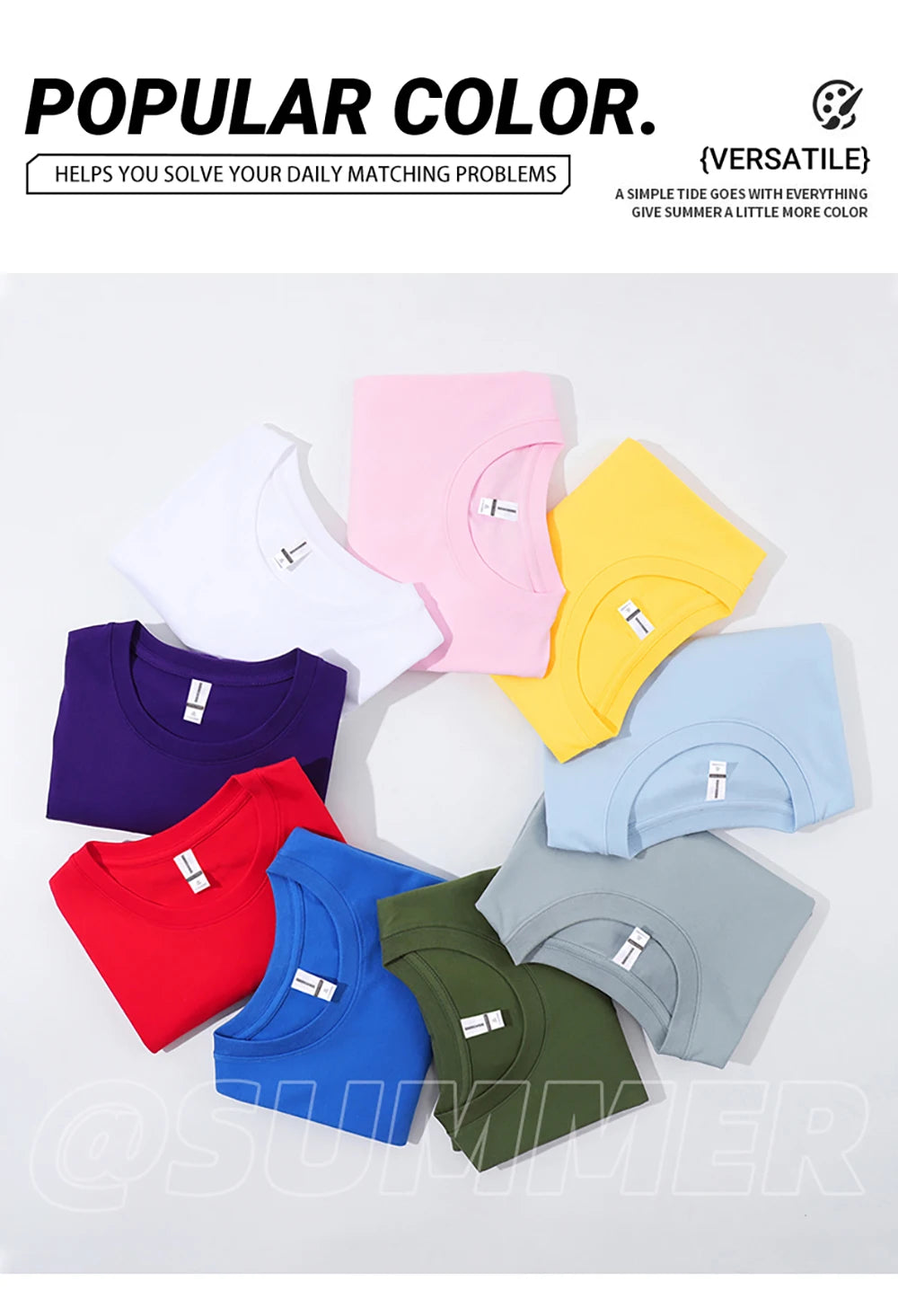 Summer Fashion 15 Color T-Shirts Mens Cotton Breathable Sport Short Sleeve Casual Classic All-Match Tops Soft Comfortable Tees