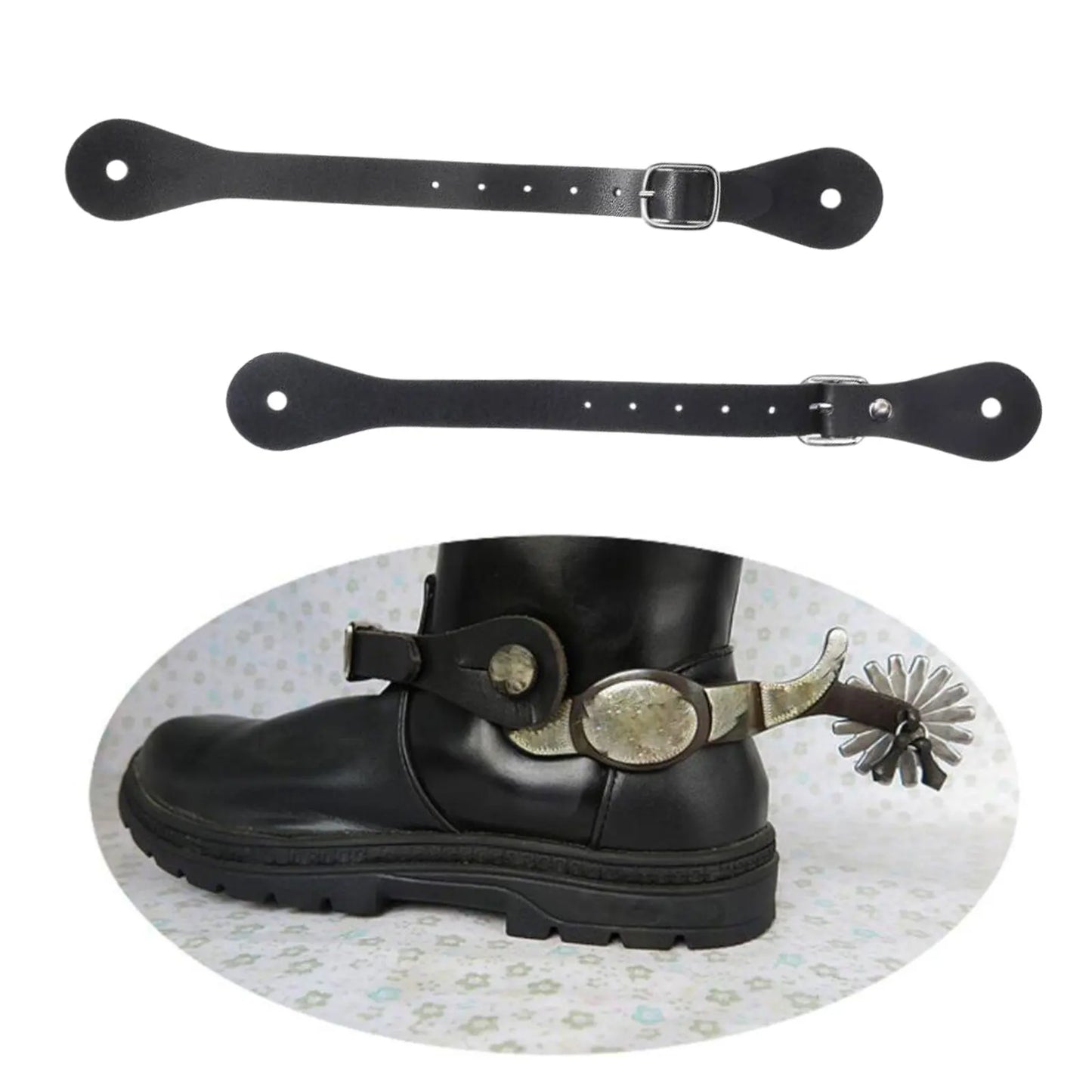 1Pair Zinc Alloy Horse Spurs Horse Riding Equestrian Training Spur for Riding Boots Outdoor Equestrian Sports Accessories