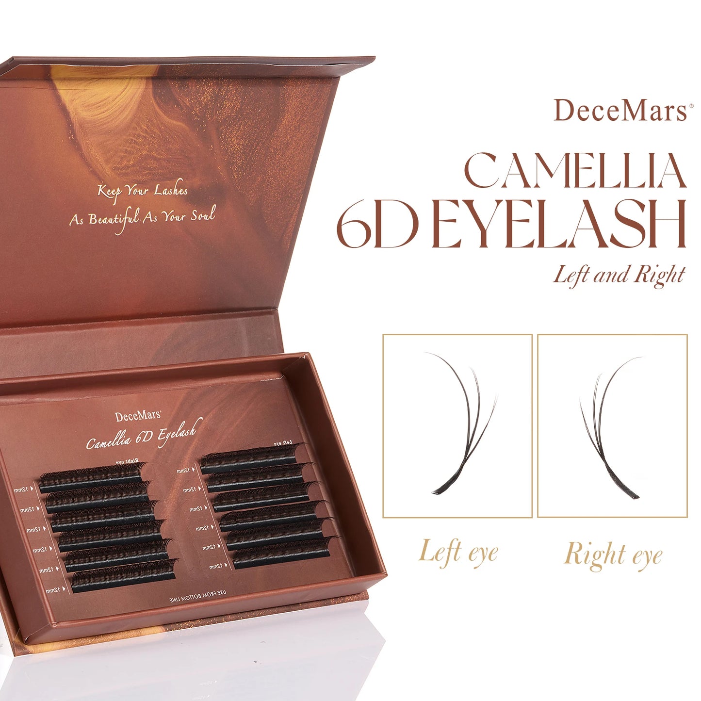 DeceMars  Camellia 6D Eyelash Extensions Flying Eyelash