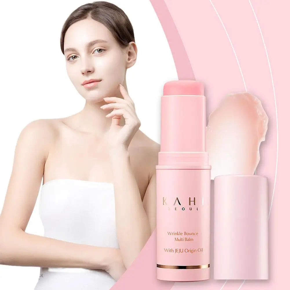 KAHI Wrinkle Bounce Multi Balm Facial Collagen Deep Moisturizing Firming Lift Make Up Base Moisturizer Daily Korean Skin Care