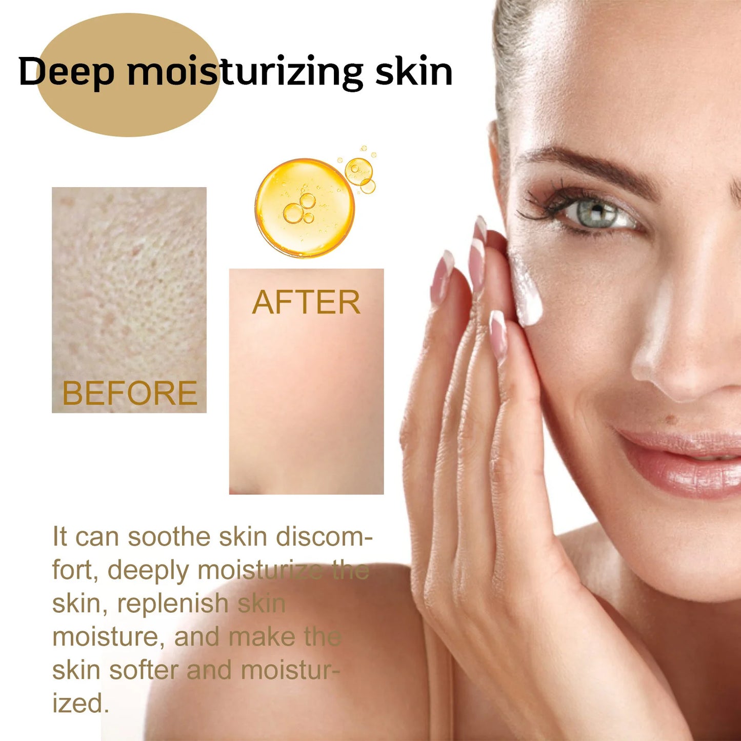 Korean Centella Asiatica Face Serum Nourish Dry Skin Smoothing Rejuvenation Skin Brightening Whitening Cream Facial Moisturizer