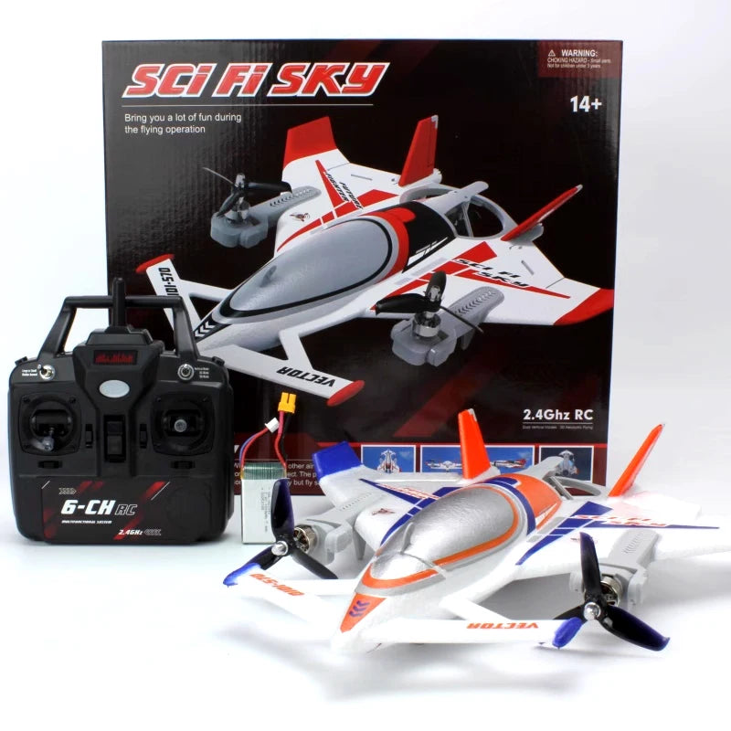 Aircraft QIDI570 RC Plane 8CH Brushless Remote control airplane Fixed Wing Electric Flying Glider 3D/6G RC Helicopters