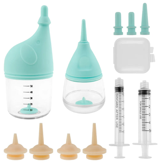 Pet Feeding Device Set Cat Dog Bottle Feeding Silicone Nipples Syringe Kitten and Puppy Suit Newborn Medication Device