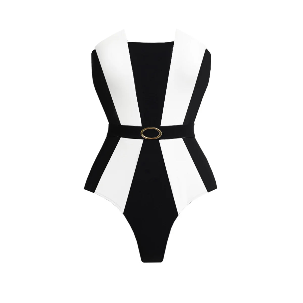 Patchwork Swimsuit 2026 Bandeau Biquini Sexy Bikini Women Swimwear Push Up Swim Suits Female Black White Bathingsuit Beachwear
