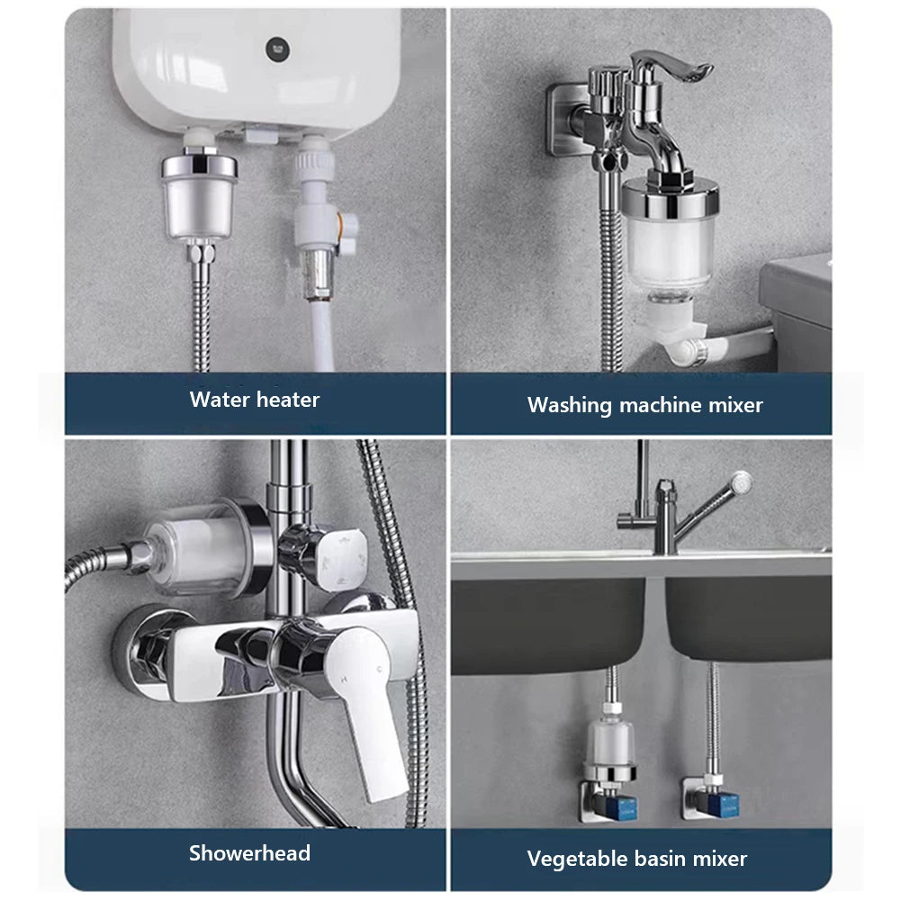 Water Outlet Purifier Kits cocina Universal Faucet Filter For Bathroom Shower Household Filter PP Cotton High Density Practica