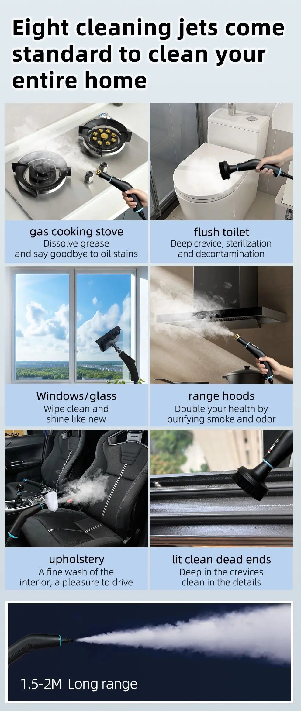 Auto Detailing & Maintenance Steam Washer High-Pressure Portable Cleaner for Car Beauty Shop Use