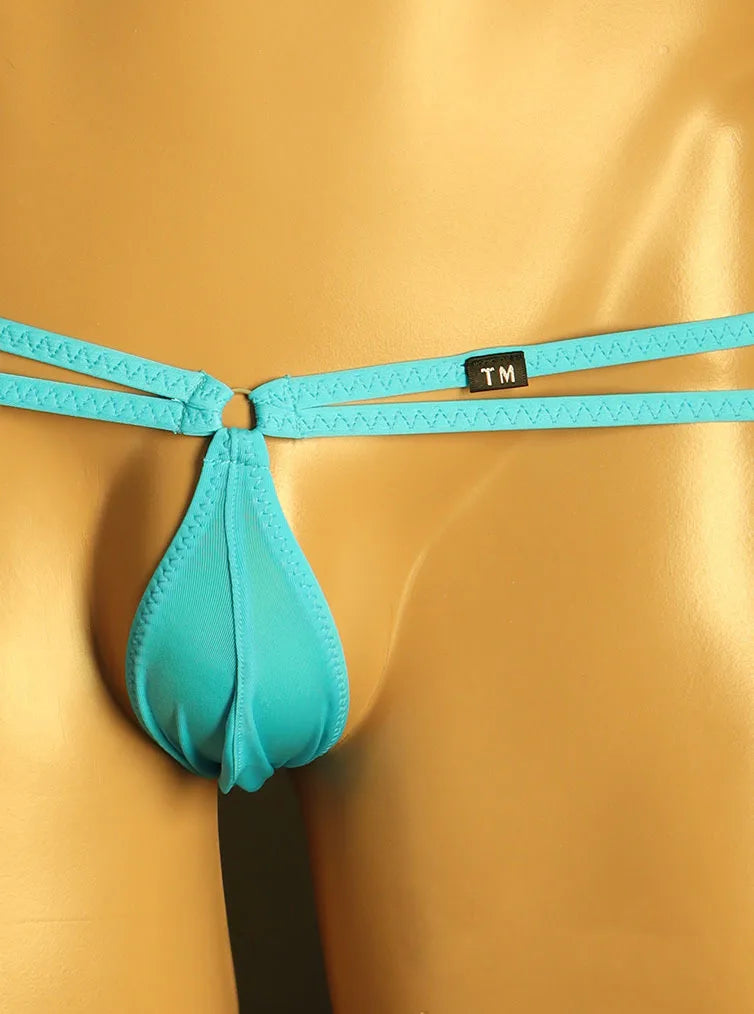 Men's Thongs  Ice Silk Fabric Sexy Thin Panties Comfortable Low Waist Men's Thongs  jockstrap