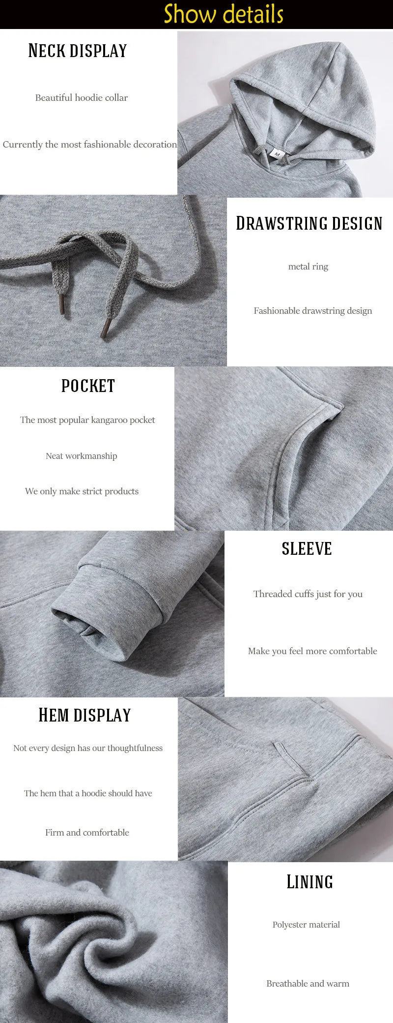 2024 Spring Men's Sportswear Printed Pattern Hooded Street Clothing Pullover Fashion Casual Sweatshirt Loose Street Hoodie